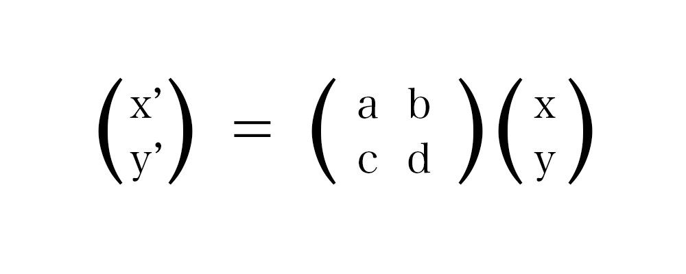 線形変換の基本式