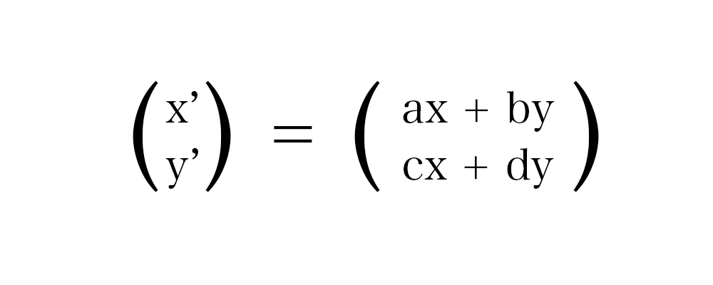 線形変換（計算後）